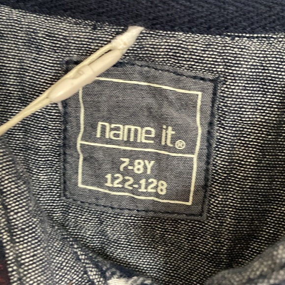 Name It Boys Size 7-8Y, Button Down Plaid Flannel Shirt - Picture 10 of 13